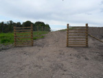Construction of new forestry fencing - click to enlarge